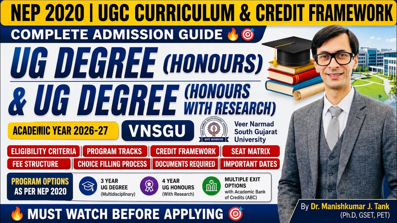 UG Honours vs Honours with Research | NEP 2020 Explained | Admission 2026-27