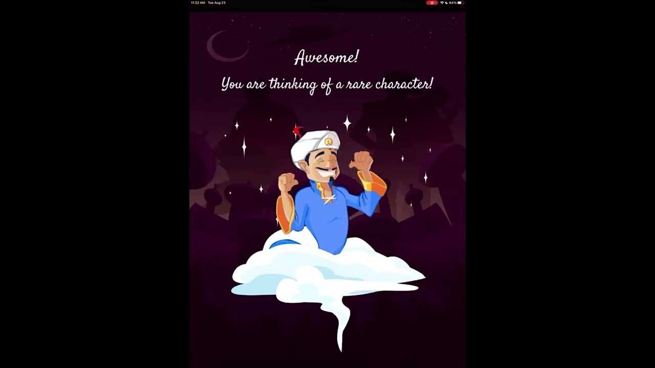 Akinator IOS Gameplay