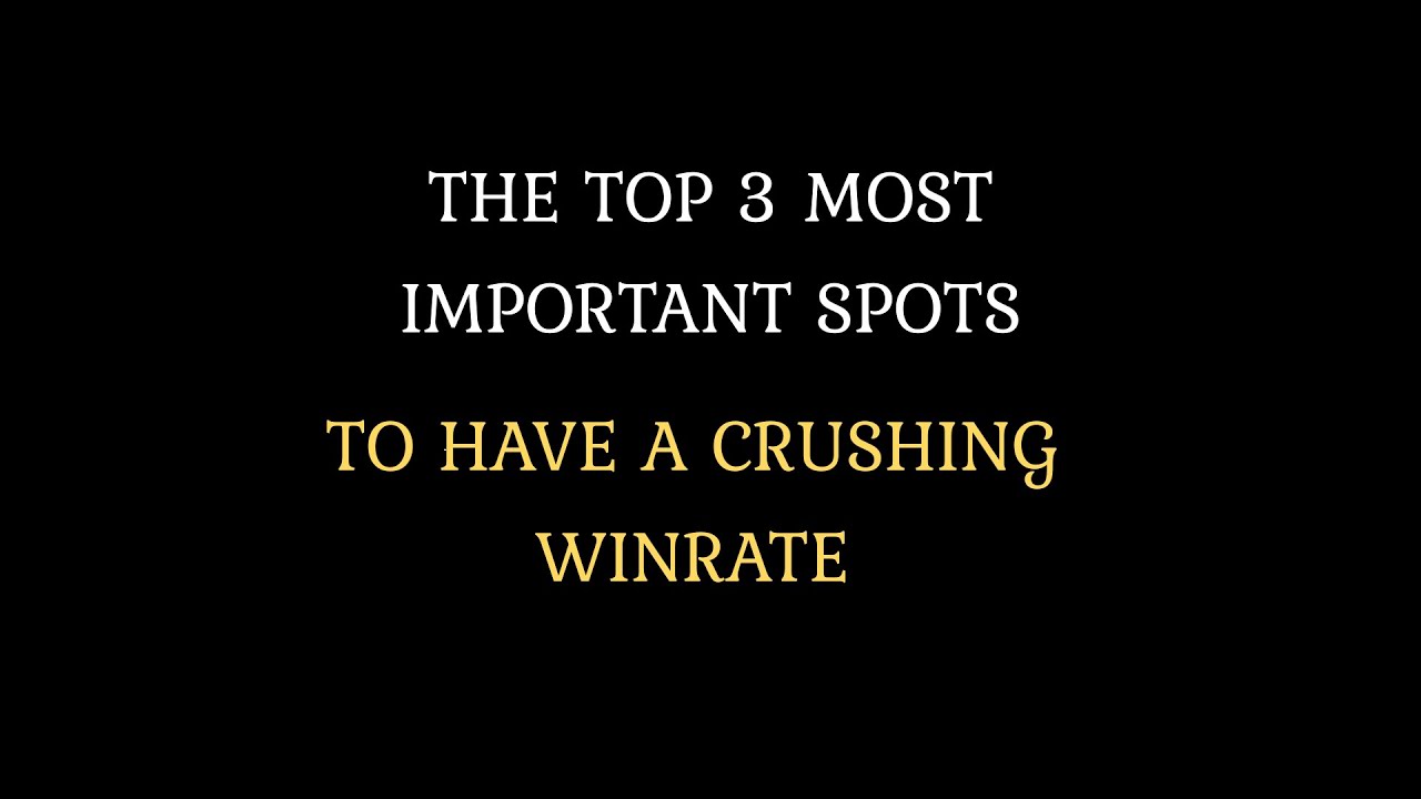 Master These 3 Spots TO CRUSH Cash Games!
