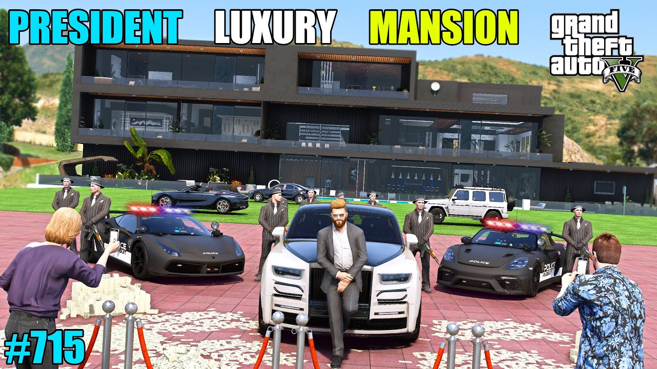 GTA 5 : LUXURY BIG MANSION FOR PRESIDENT MICHAEL | GTA 5 GAMEPLAY #715