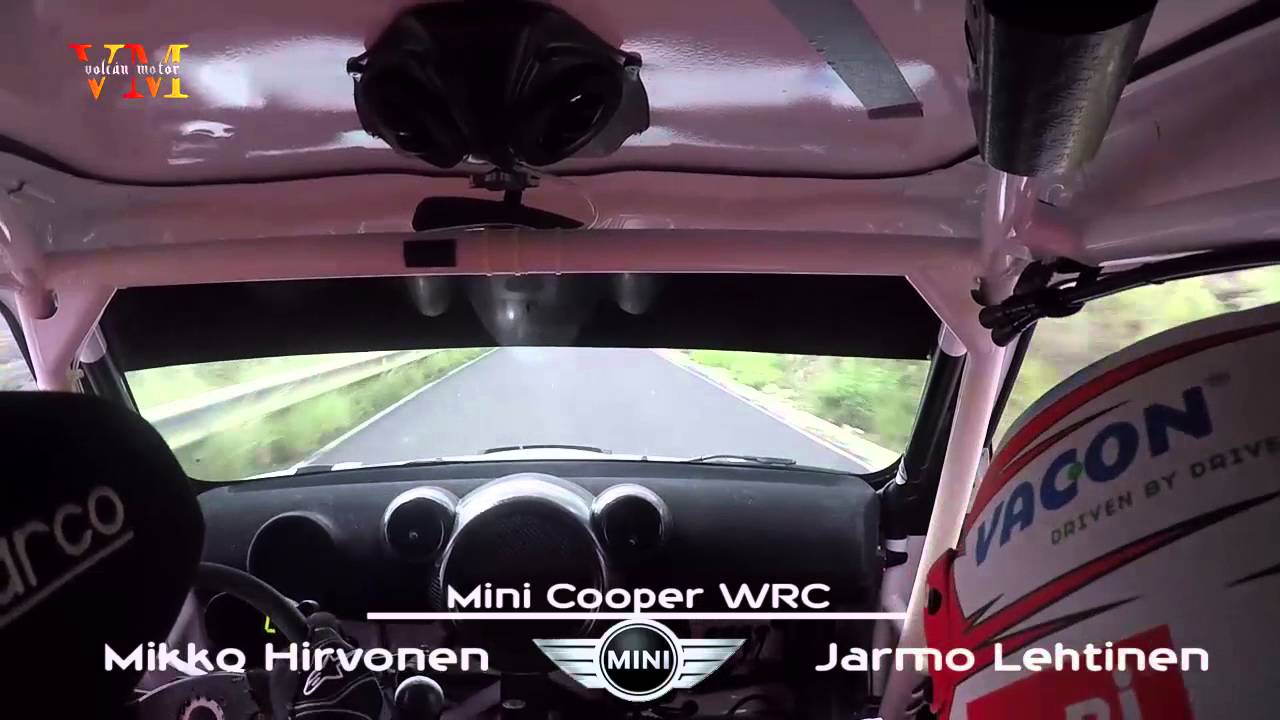 On Board Mikko Hirvonen Mini WRC - Rally Lanzarote2015