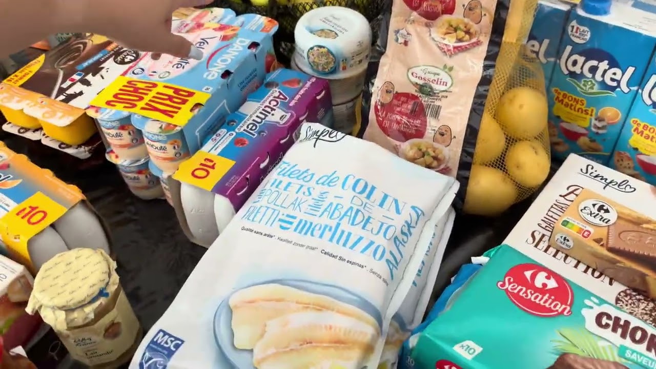 INCRÍVEL QUANTO GASTAMOS NESSA COMPRA DE MERCADO AQUI EM PARIS ‼️