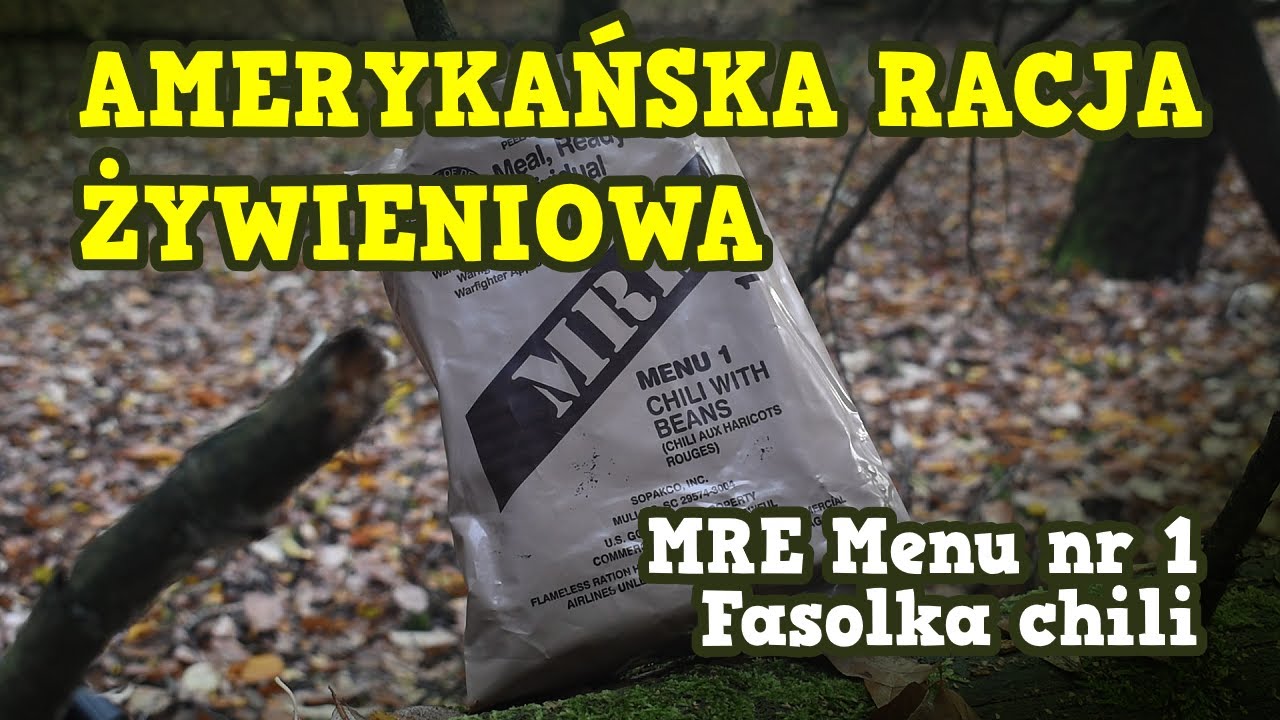 AMERYKAŃSKA WOJSKOWA RACJA ŻYWIENIOWA / MRE / CO ZAWIERA / JAK SMAKUJE