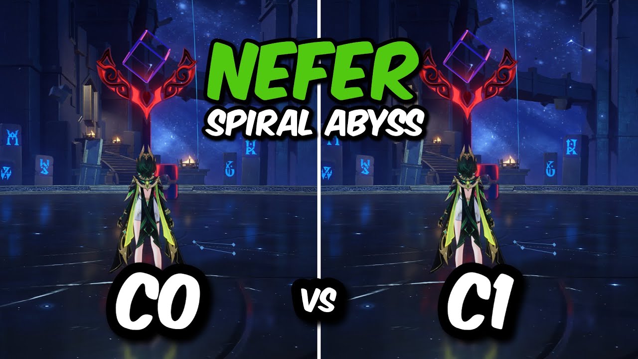 C0 vs C1 Nefer | Spiral Abyss | Genshin Impact