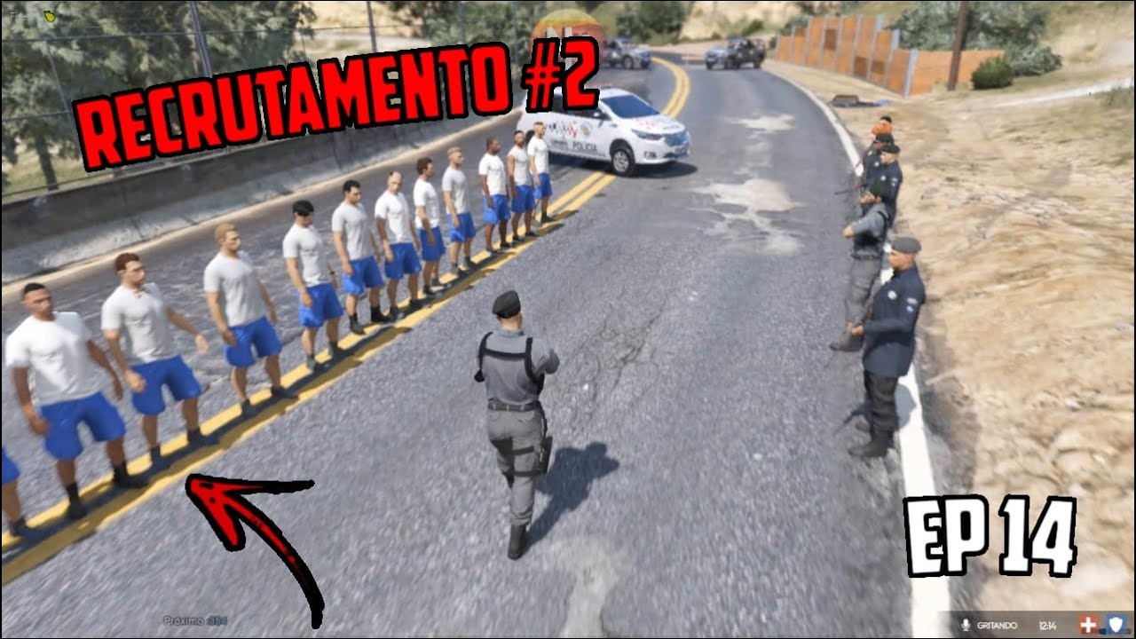 GTA 5 RP - VIDA DE COMANDANTE - RECRUTAMENTO PARA A PM #2 #EP.14