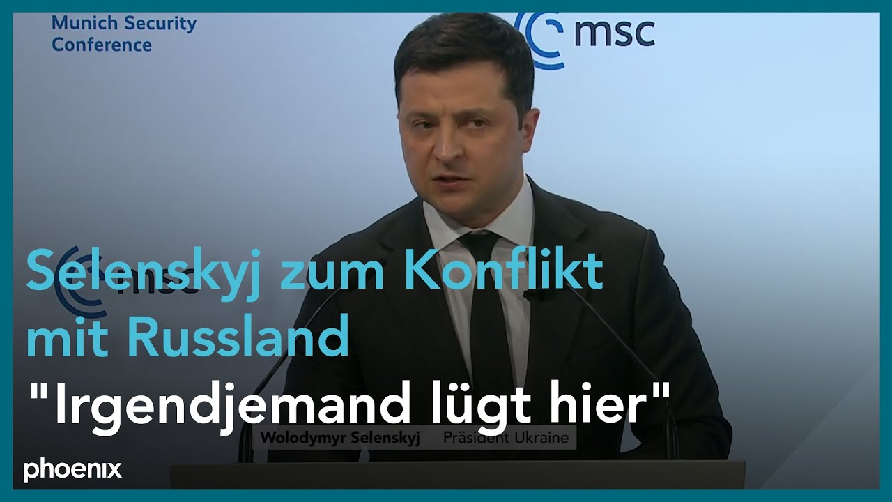 Münchner Sicherheitskonferenz: Rede von Wolodymyr Selenskyj