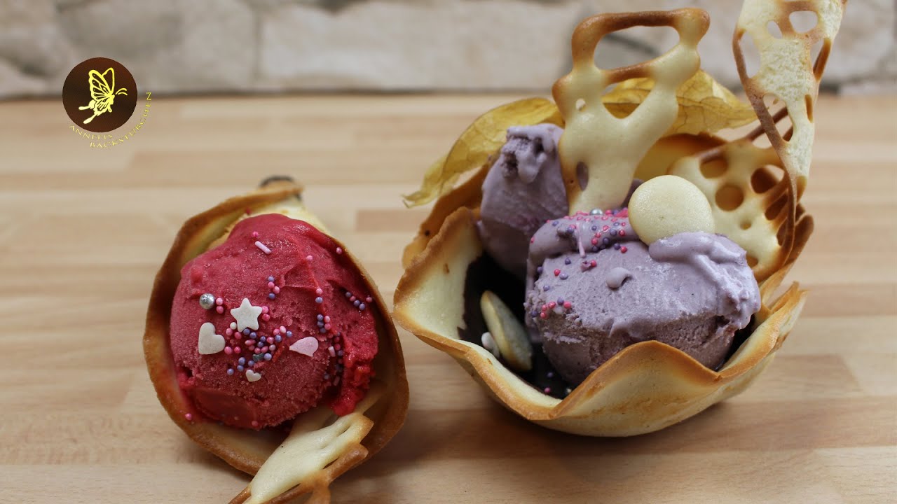 Eiswaffeln ohne Waffeleisen - Hippenmasse / Backrezepte