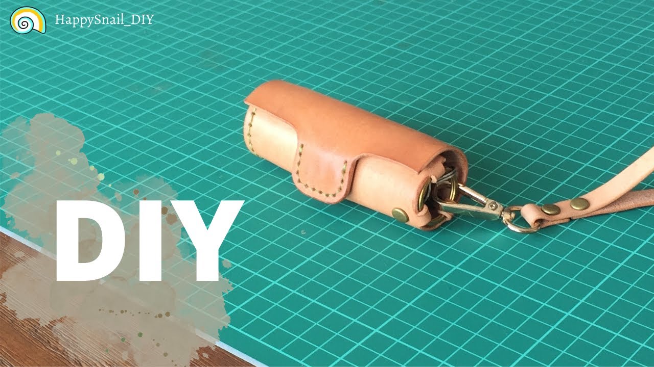 ✅How to make Leather key holder | Tube Shaped Key Holder | Leather Key Holder 