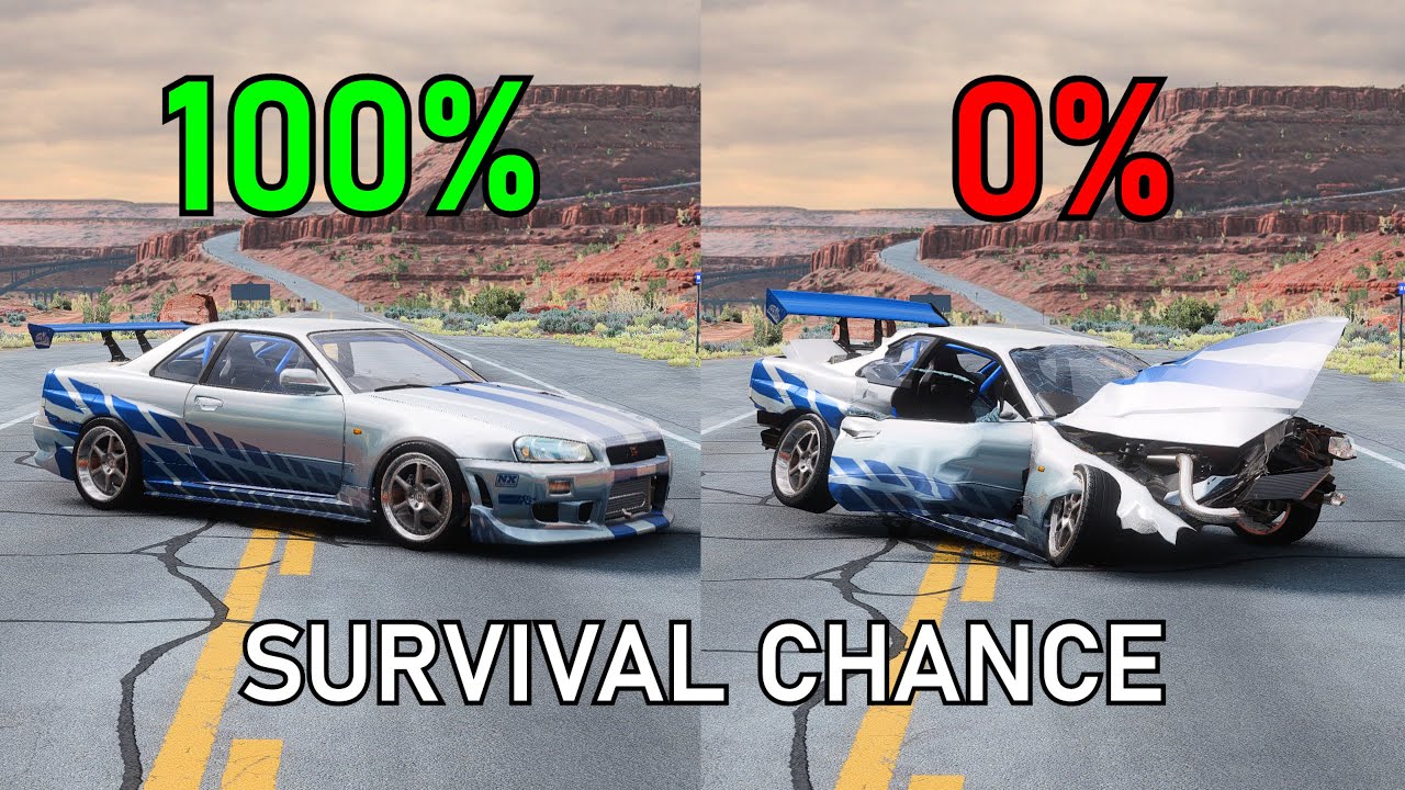 Realistic Survival Chance Crashes #15 | BeamNG.drive