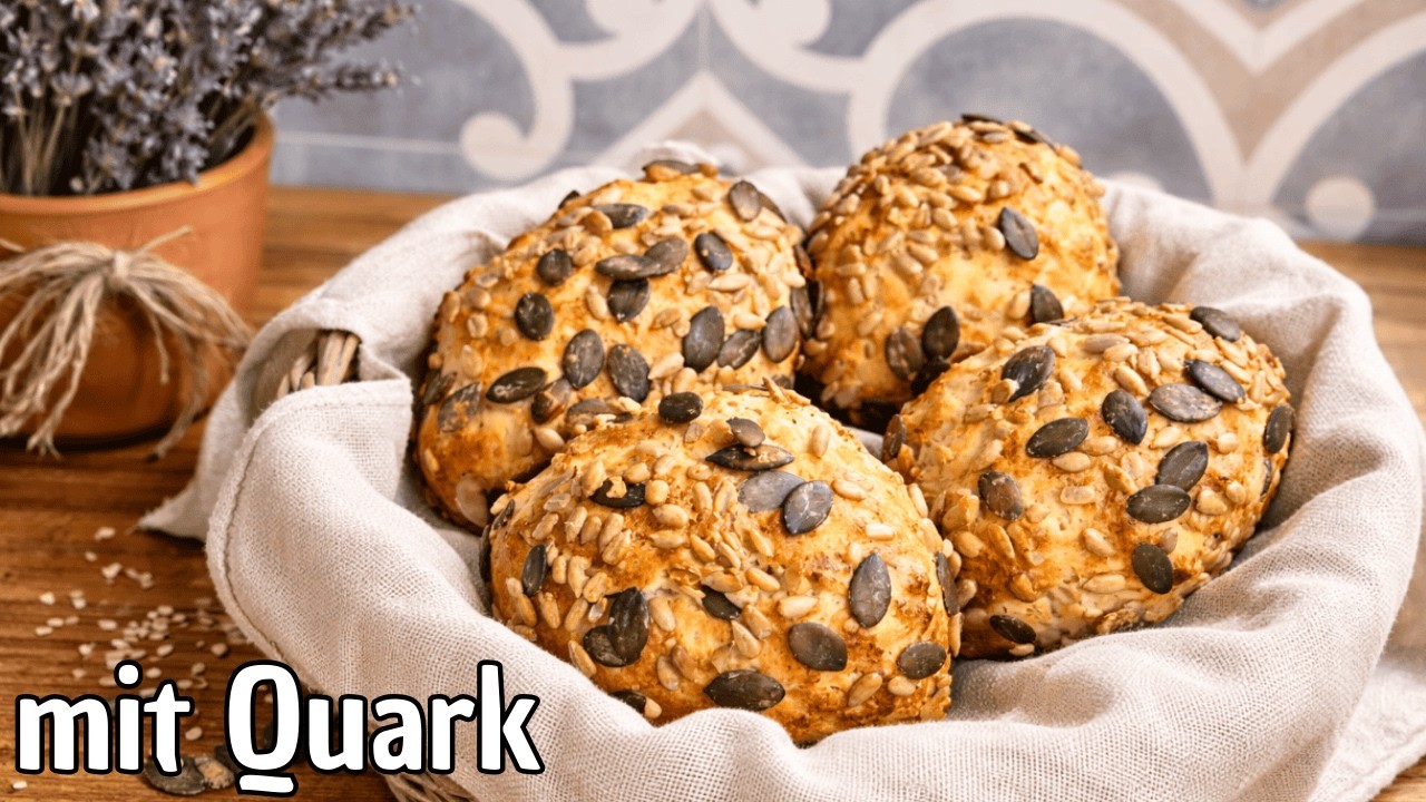 Quarkbrötchen ohne Hefe 😋 Schnell, saftig & perfekt fürs Frühstück #292