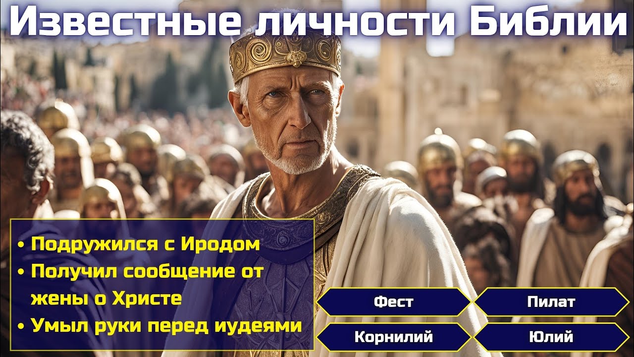 Люди и события Библии || Библейская викторина