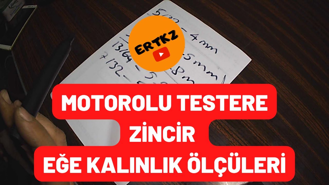 MOTORLU TESTERE EĞE KALINLIKLERI VE KOD NUMARALARI NEDİR ?#motorlutestere #hizarmotoru #AĞAÇMOTORU