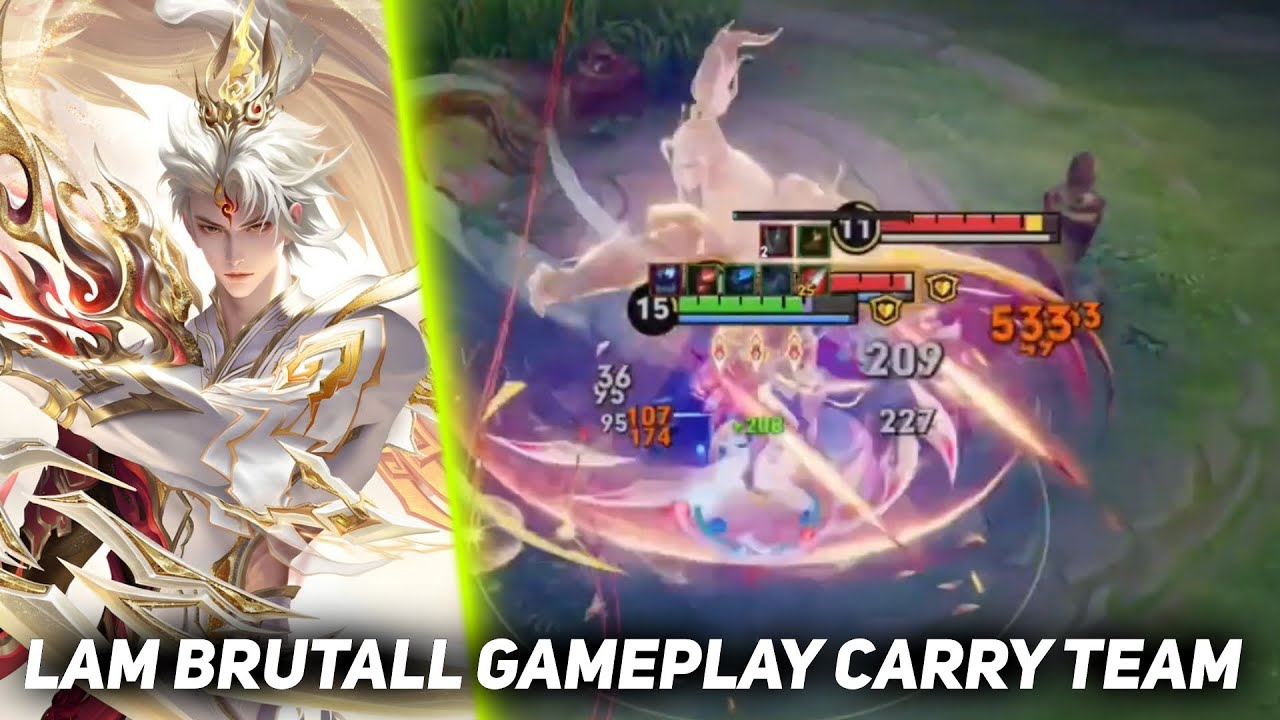 LAM BRUTALL GAMEPLAY CARRY TEAM | HONOR OF KINGS