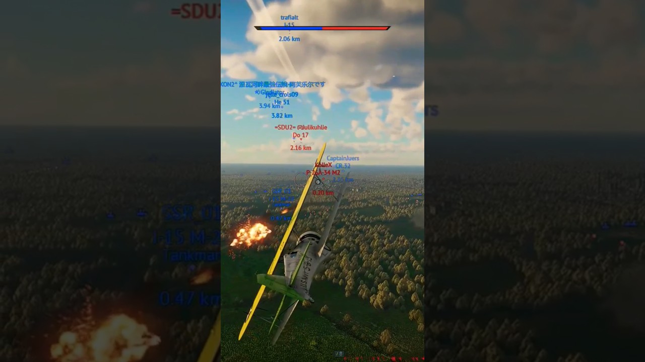 🎮War Thunder Mk I Kill in Epic Dogfight #Shorts