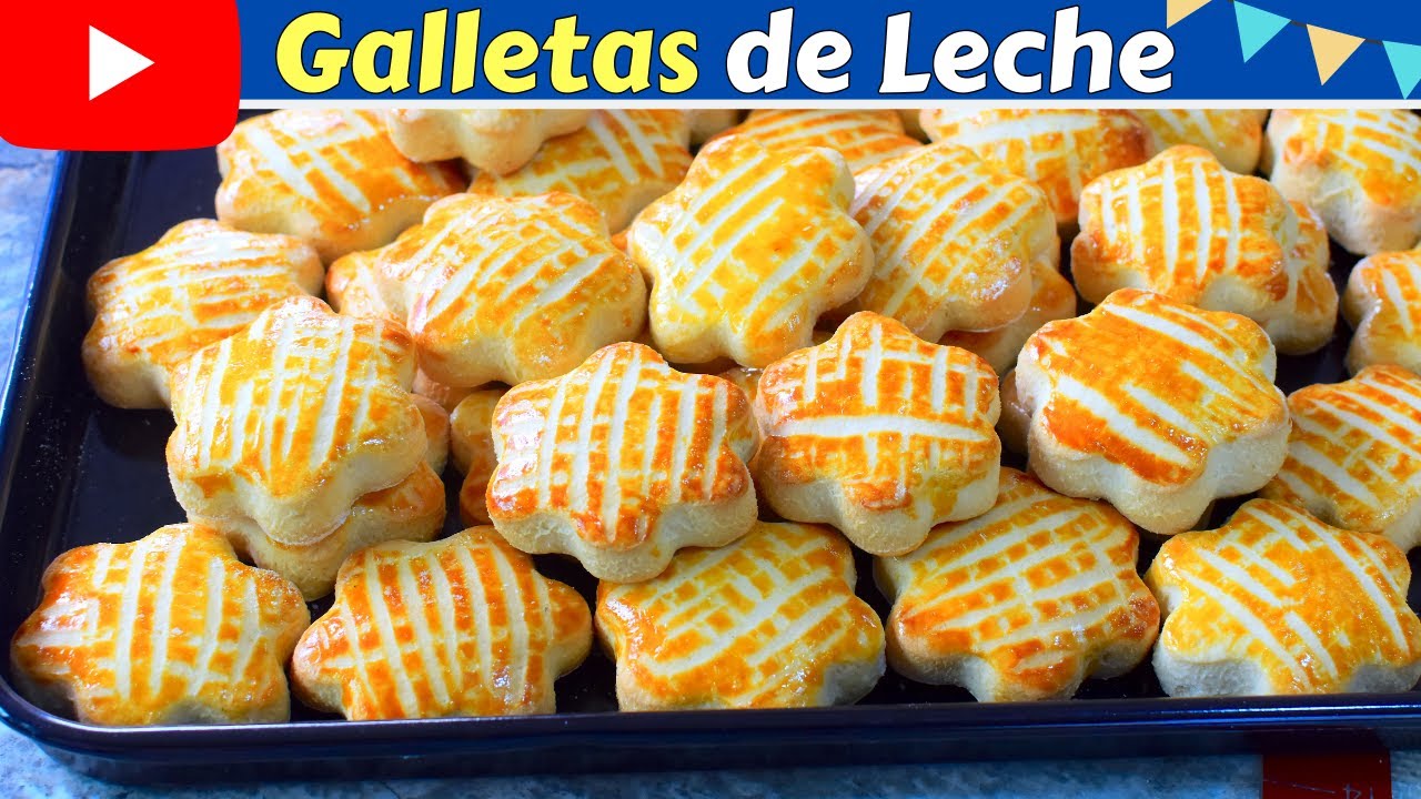 GALLETAS de LECHE RECETA FÁCIL y ECONÓMICA Dulce Hogar Recetas 💕