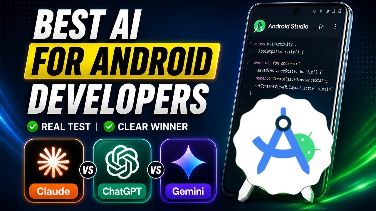 Best AI for Android Studio in 2026? Claude vs ChatGPT vs Gemini