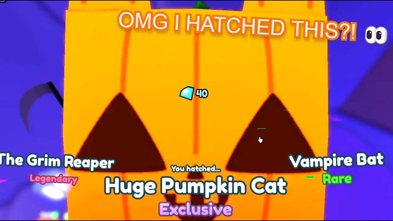 🎃HATCHING THE HUGE PUMPKIN CAT IN PET SIMULATOR X NEW HALLOWEEN UPDATE🎃