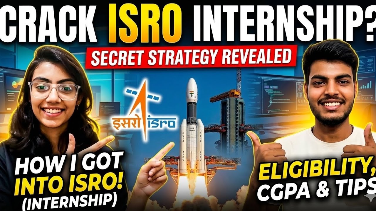 How to get ISRO Internship 🚀? Eligibility, CGPA & Selection Process 🔥🤯
