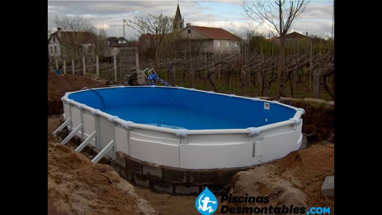 Enterrar Piscina Desmontable De Acero