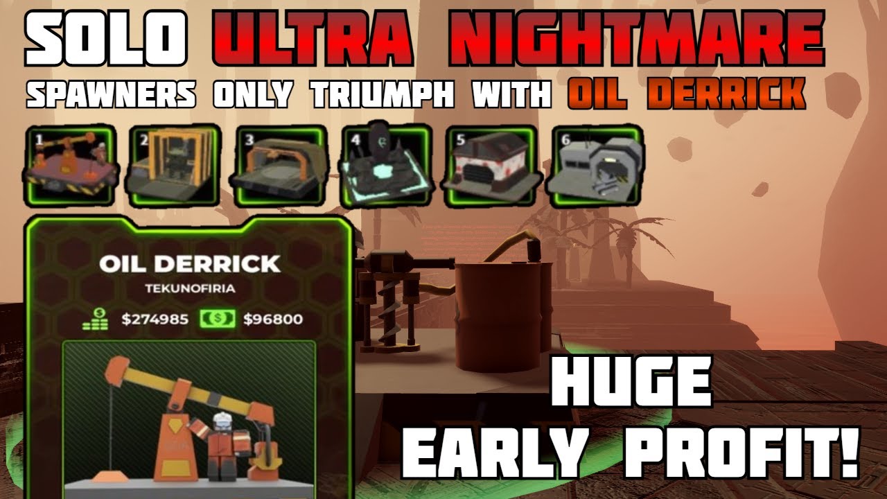 TDX | Solo ULTRA on Finality Spawners Only with Oil Derrick