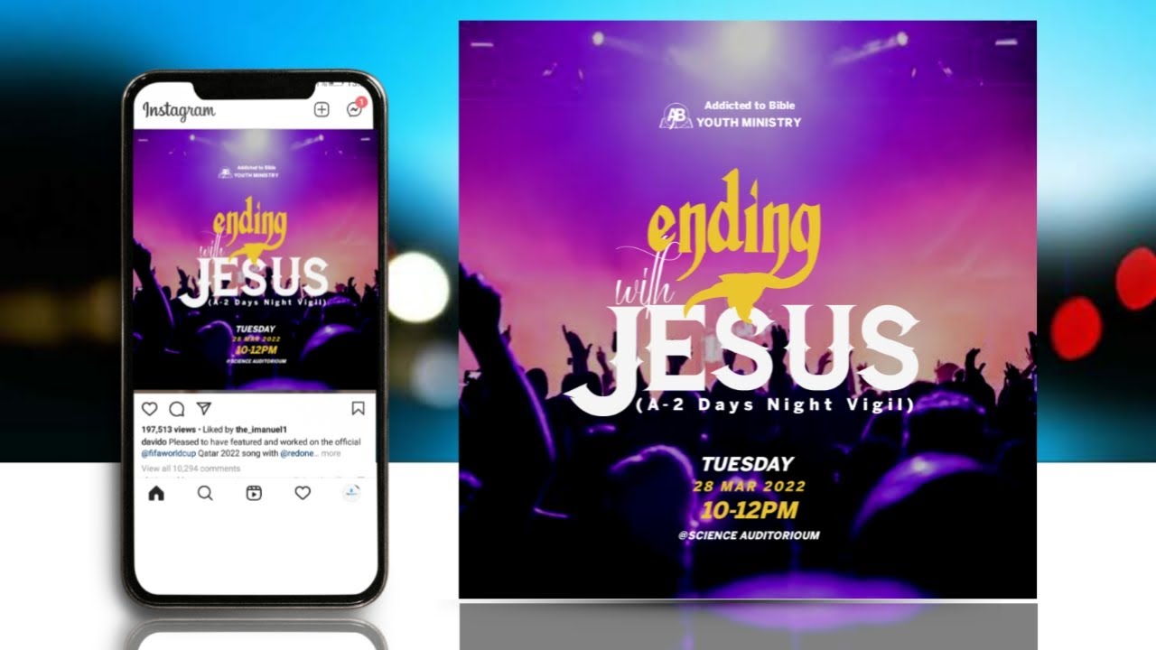 Church Event Flyer Design | Flyer Design | Pixellab Tutorial | Jhex Graphics