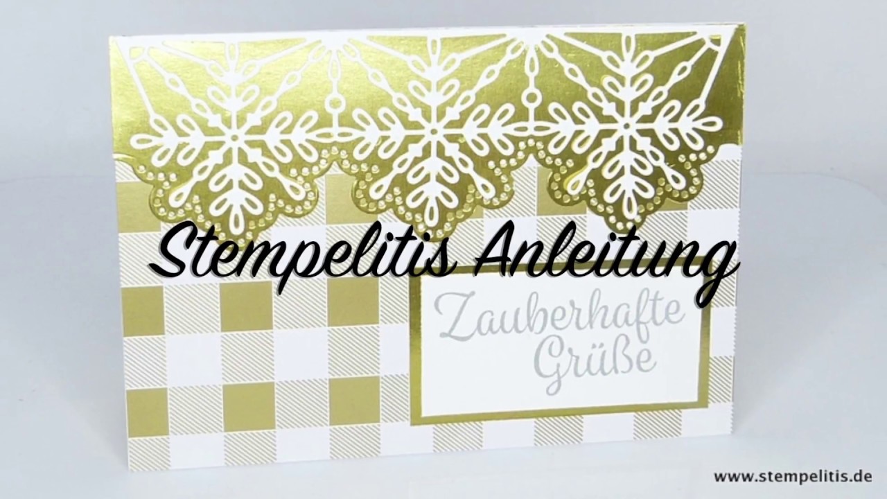Stampin' Up! Weihnachtliche Gutscheinkarte mit Aufreiss-Lasche