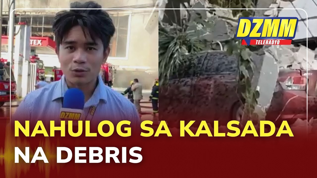 Debris falls onto road as superstore fire rages in Fairview, QC | DZMM Teleradyo (28 January 2026)