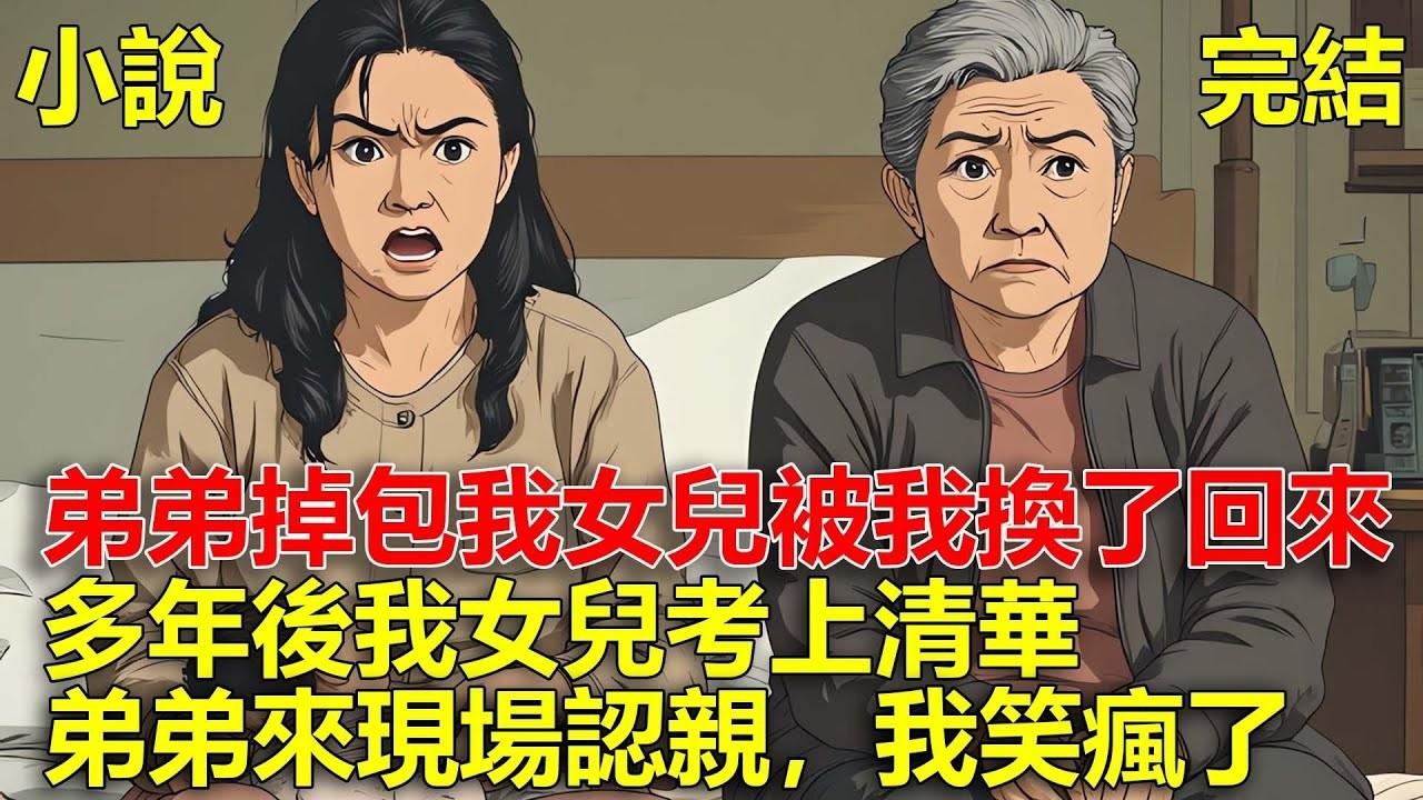 弟弟將他孩子跟我女兒掉包，我發現後又換了回來，多年後，我女兒考上清華，弟弟來現場認親，我笑瘋了！