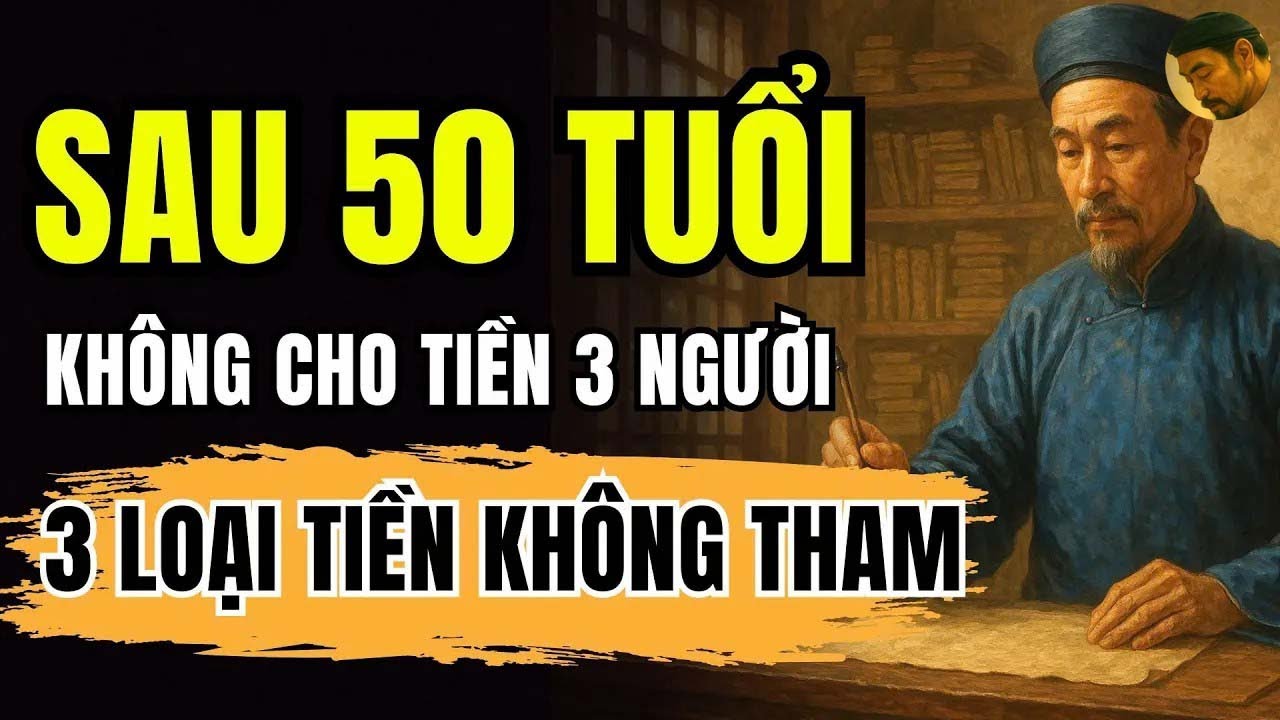 SAU 50 TUỔI PHẢI BIẾT – 3 KIỂU NGƯỜI KHÔNG CHO TIỀN & 3 LOẠI TIỀN GÂY HẠI  CỔ NHÂN DẠY