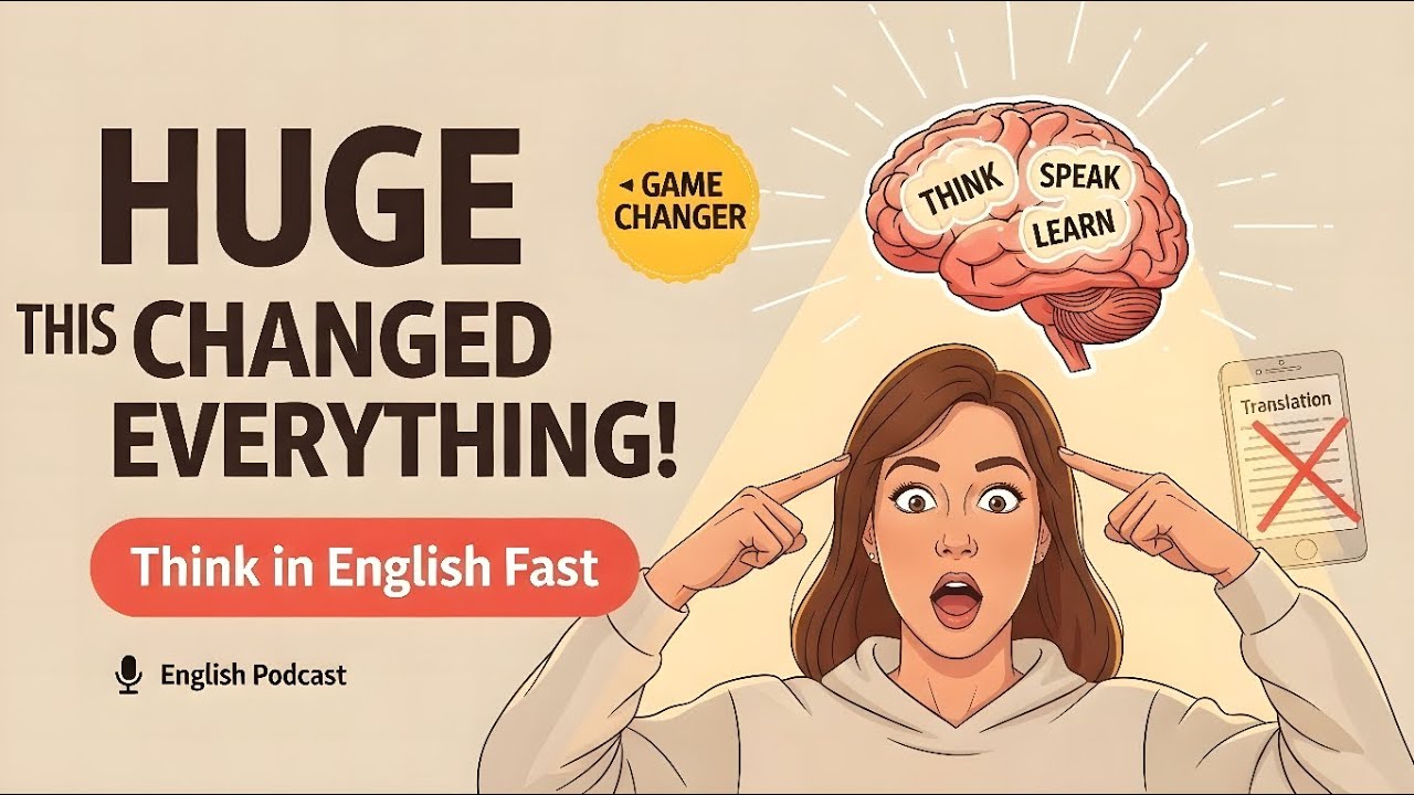 How To Think in English WITHOUT Translating | This Changed My Life! 🧠