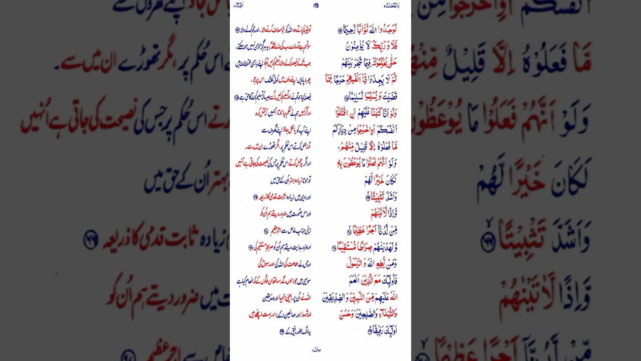 Surah nisa Ayat 65-71 Tafseer By Faryal M Hussain 4 July 25 