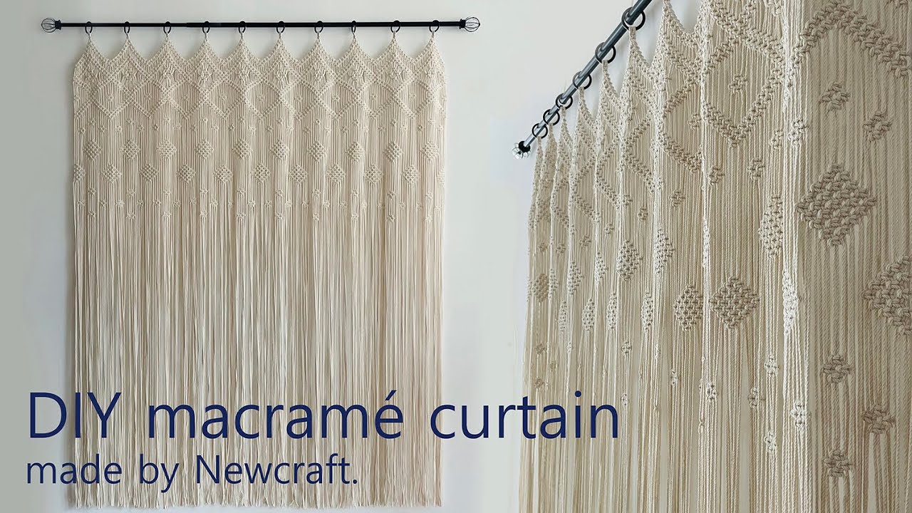 DIY macramé curtain 마크라메 커튼 만들기