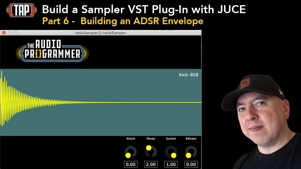 Build a Sampler VST Plug-in with JUCE Part 6 - Building an ADSR Envelope