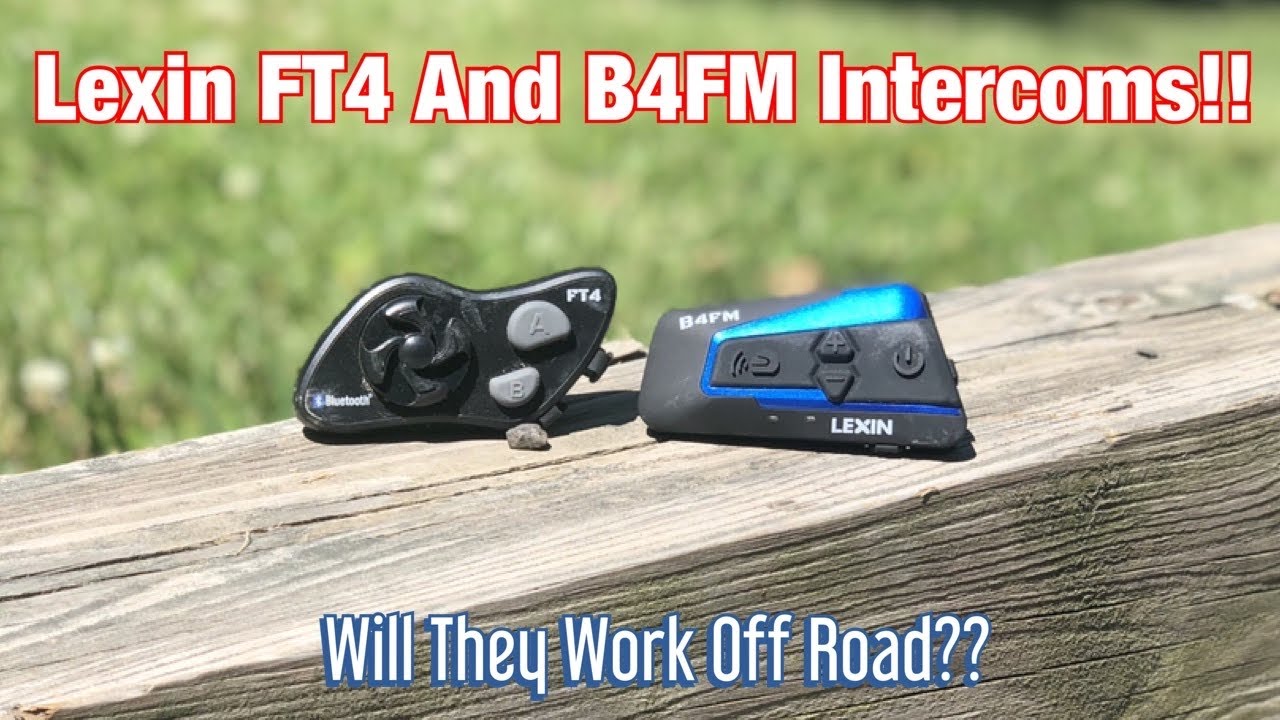Will MOTORCYCLE Intercoms Work OFF ROAD?? | Lexin B4FM And FT4 Intercom Systems