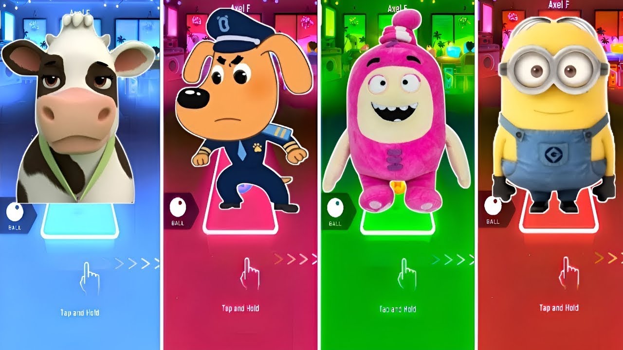 Fanny caw VS Sheriff labrador VS Oddbods VS Minion Paw Patrol Coffin Dance Tiles Hop Edm Rush