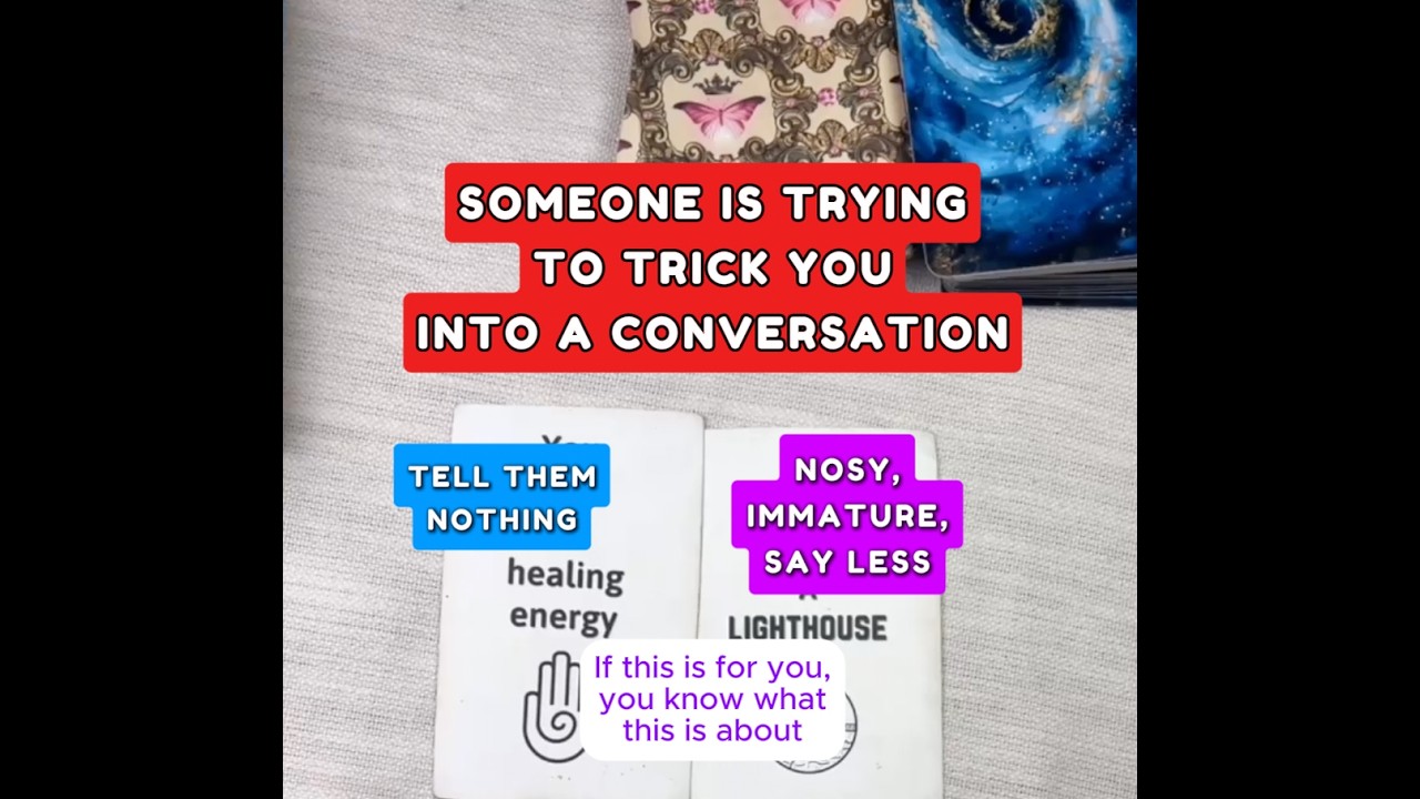 Someone is trying to trick you into a conversation