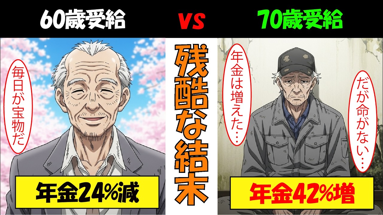 【漫画】「年金は70歳まで待て」と信じ続けた男の末路…受給額42%増の裏に隠された“残酷な罠”