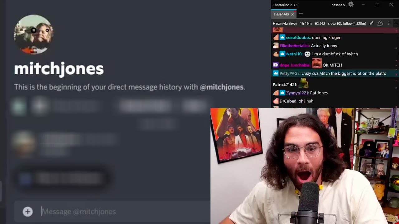 Hasan catches Mitch Jones lying