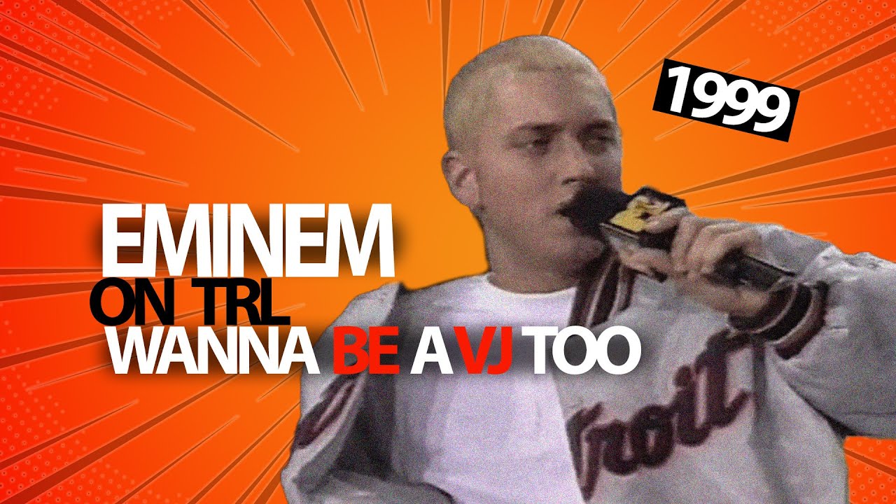 Eminem on Wanna Be A VJ Too - TRL - 1999