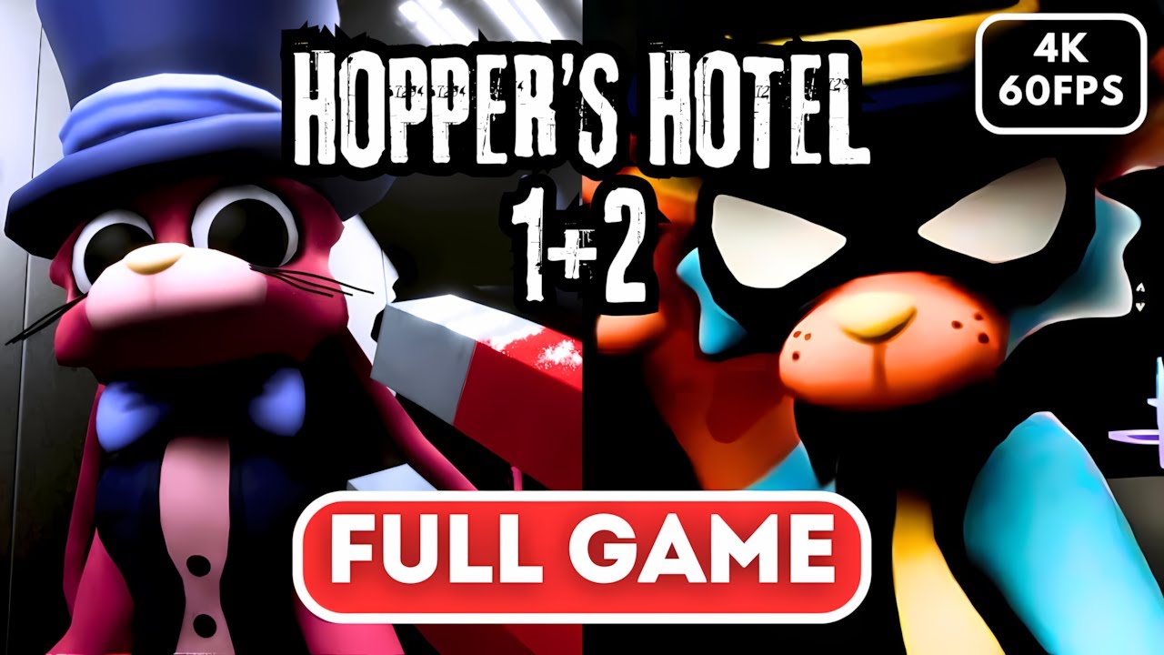 HOPPER'S HOTEL 1+2 Gameplay Walkthrough FULL GAME【4K 60FPS】No Commentary