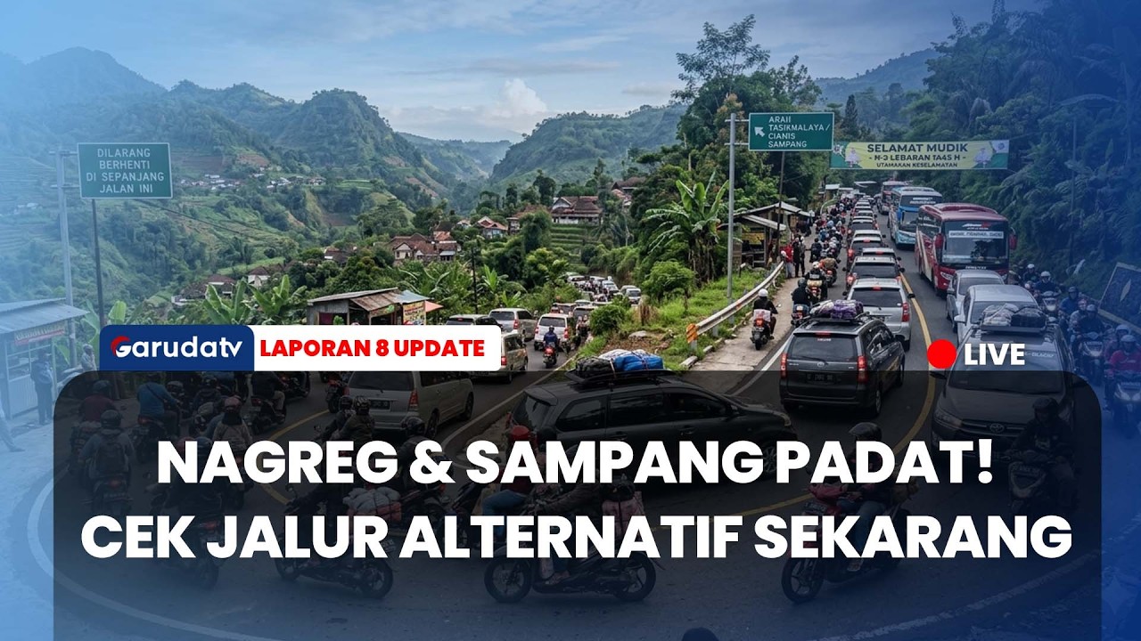 H-3 LEBARAN! Nagreg & Sampang Mulai Diserbu Pemudik, Polisi Siapkan One Way Lokal!