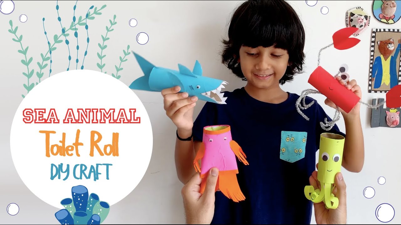Sea Animal Toilet Roll DIY Crafts!