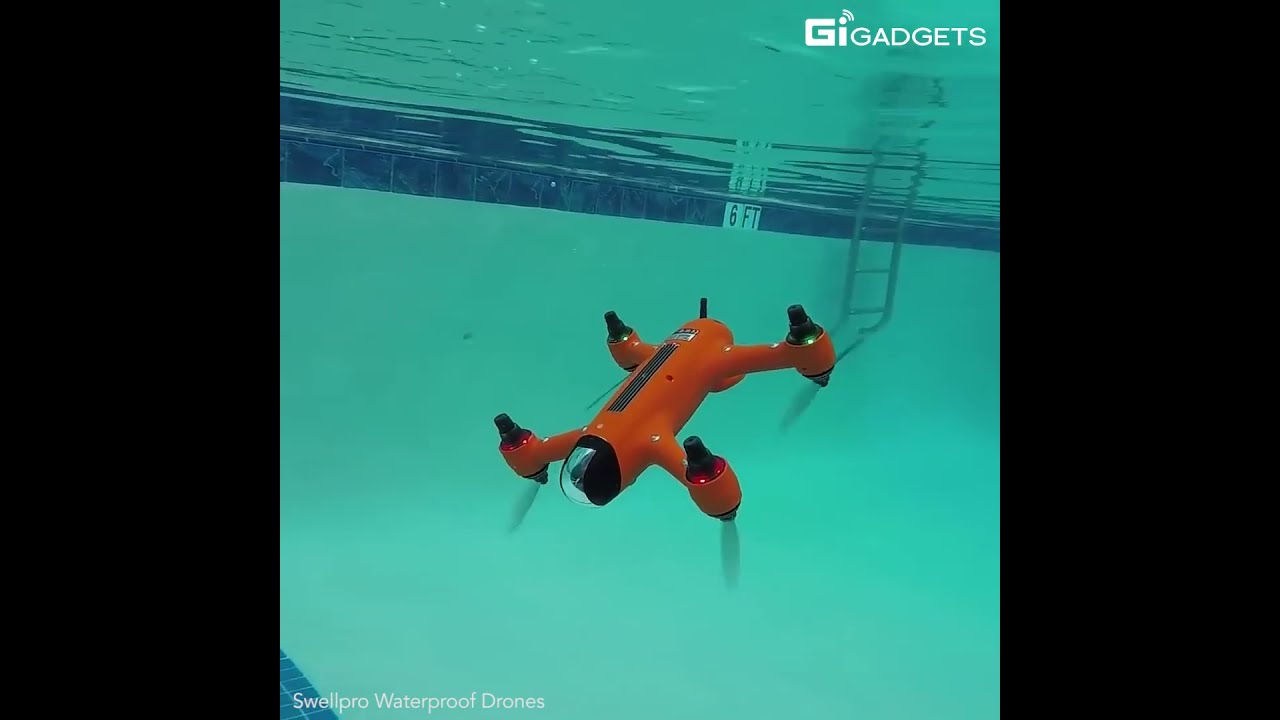 This amphibious drone can dive in the water and float like a boat.