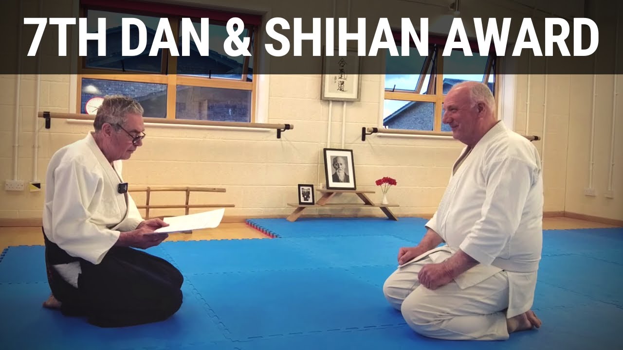 Receiving my Aikido 7th Dan & Shihan Award