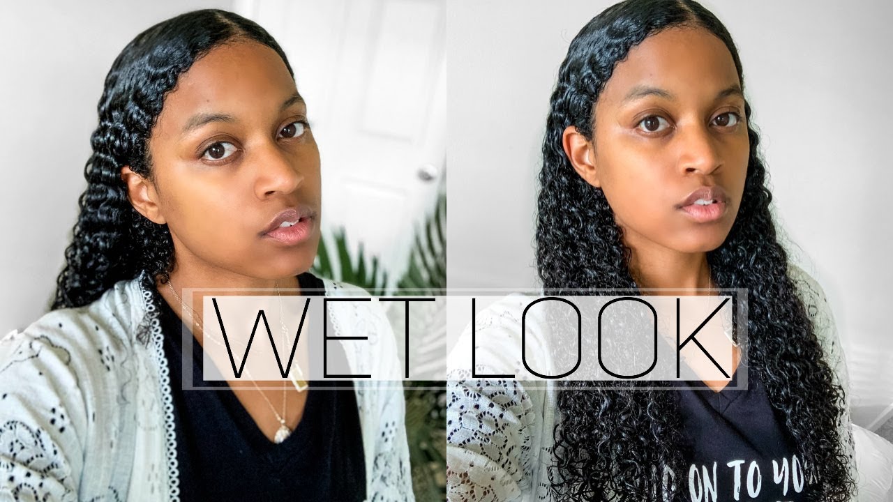 TRYING THE WET LOOK ON MY NATURAL HAIR (WITH NO FRIZZ!)