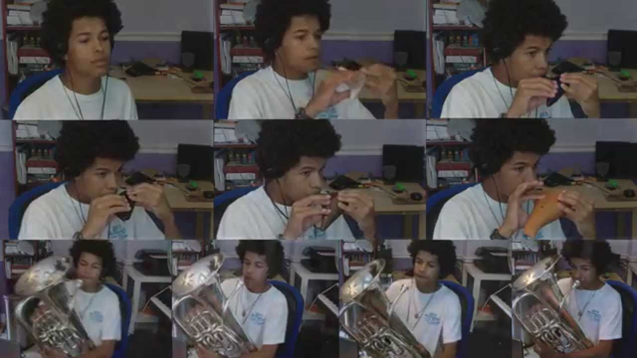Gustav Holst - First Suite in Eb - 3.  March (on ocarinas and euphoniums)