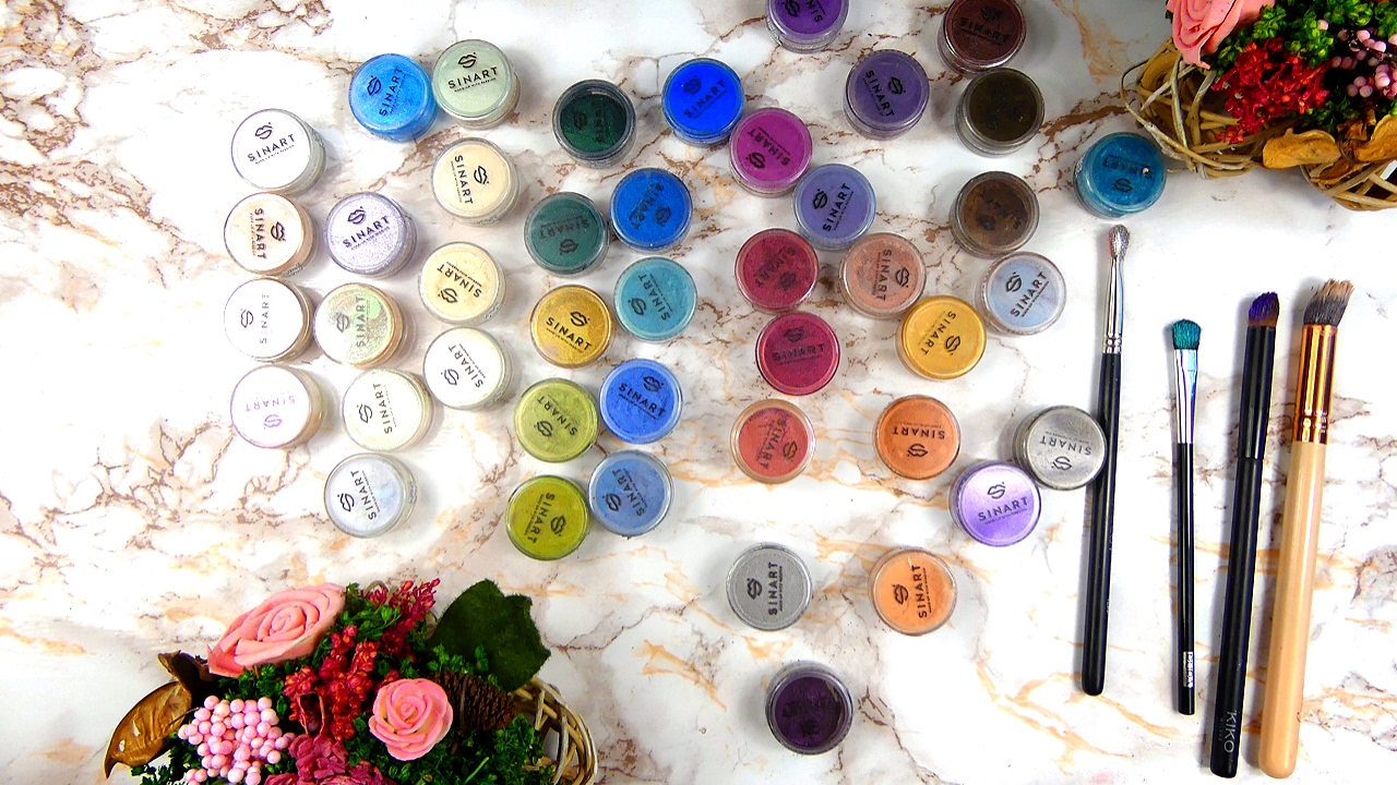 Пигменты и Тени Sinart. Свотчи 43 Оттенков!