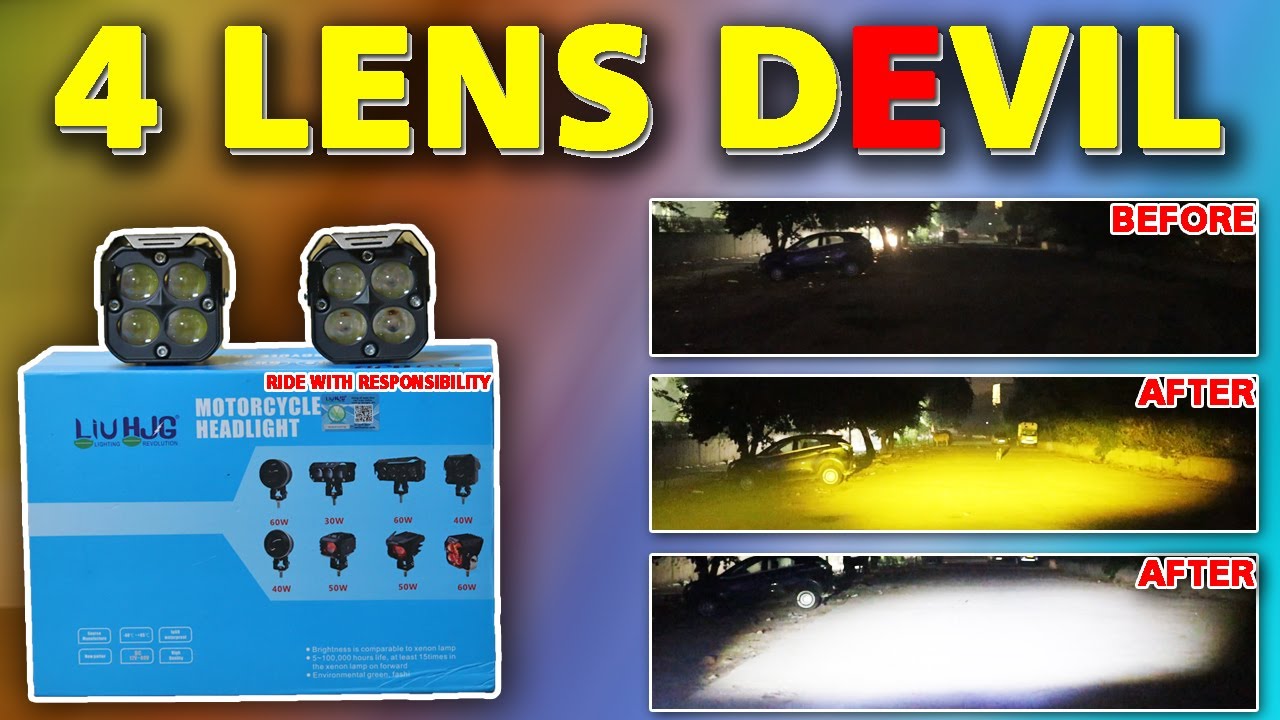 4 Lens Devil Fog Light | Devil Eye 4 Fog Light | Fog Light Devil Eyes | HJG Fog Lights