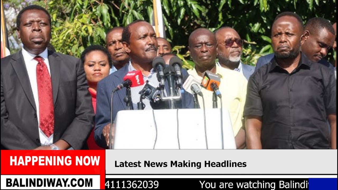 LIVE: Kalonzo Musyoka and other United Opposition addressing The Nation Now!