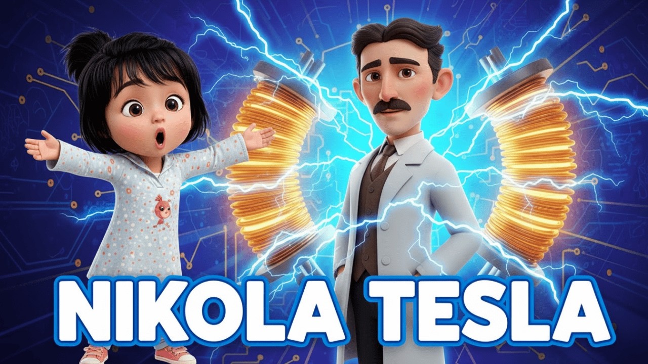 Nikola Tesla for Kids ⚡ | Olivia and the Magic Closet | Educational Story